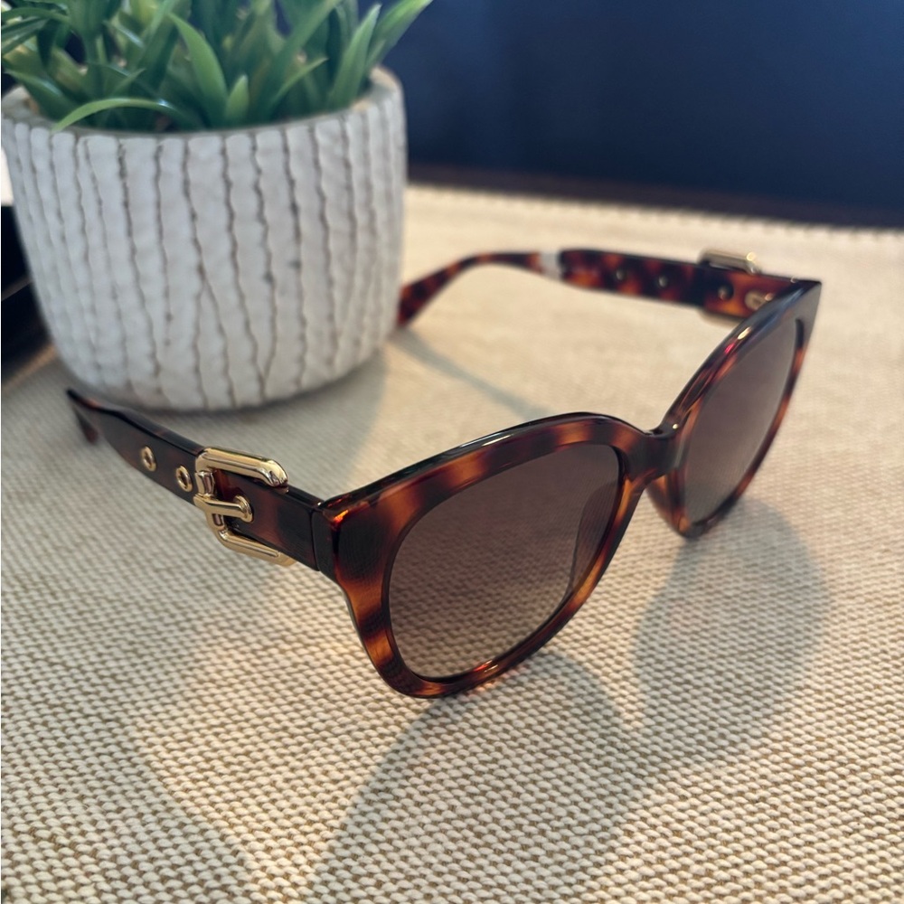 Moschino Buckle Tortoise Sunglasses - Picture 1 of 12